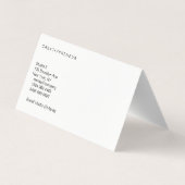 Künstlerin / Wasserfarbe Visitenkarten (Rückseite)