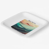 KünstlerInnen Empfang Marketing anzeigen Pappteller (Gewinkelt)