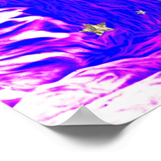 *~* Künstlerisch + Abstrakt kühne Celestial LION A Poster (Ecke)