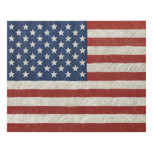 Künstlerisch-amerikanische Flagge - Kunsthandwerk  Künstlicher Leinwanddruck