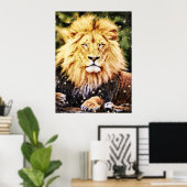 *~* Künstlerisch AP23 Artistic Celestial Golden LI Poster (Heimbüro)