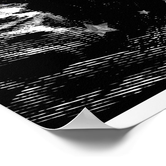 *~* Künstlerisch AP23 Artistic Celestial SILVER LI Poster (Ecke)