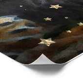 *~* Künstlerisch AP23 Artistic Celestial Watercolo Poster (Ecke)