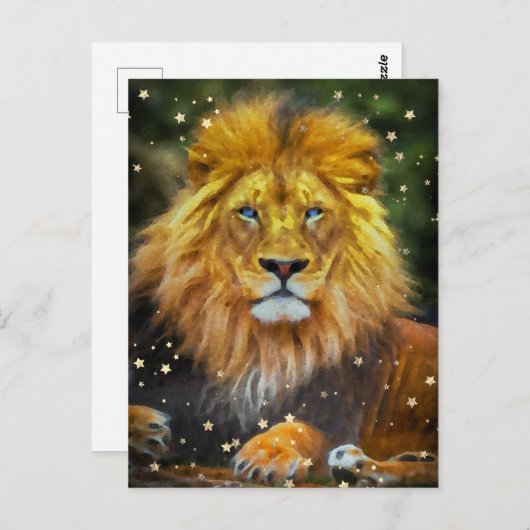 *~* Künstlerisch AP23 Artistic Celestial Watercolo Postkarte (Vorne/Hinten)