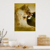 *~* Künstlerisch AP23 Künstliche Wasserfarbe Golde Poster (Küche)