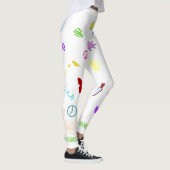 Künstlerisch bedruckte Leggings (Rechts)