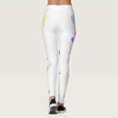 Künstlerisch bedruckte Leggings (Rückseite)
