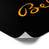 Künstlerisch bemalt Einhorn mit glaubwürdigem Text Poster (Ecke)