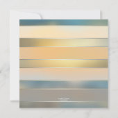 Künstlerisch bemalt Küstenstrand Hochzeit Einladun Einladung (Rückseite)