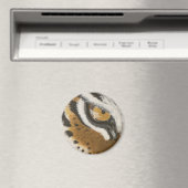 Künstlerisch bemalt Tigeraugendesign Magnet (In Situ (Geschirrspüler))