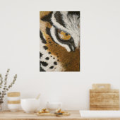 Künstlerisch bemalt Tigeraugendesign Poster (Küche)