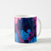 Künstlerisch bemalte Textur, moderne Dekoration. Kaffeetasse (VorderseiteRechts)