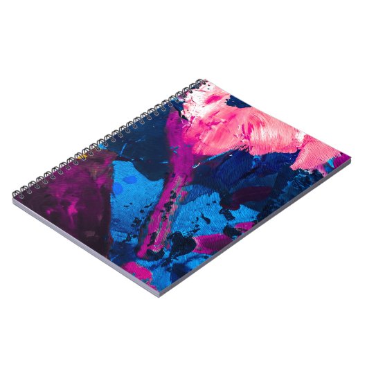 Künstlerisch bemalte Textur, moderne Dekoration. Notizblock (Linke Seite)