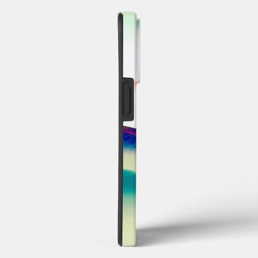 Künstlerisch blaue Abstrakte Landschaft Mit Monogr Case-Mate iPhone Hülle (Rückseite / Rechts)