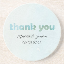 Künstlerisch blaue Aquarellbilder Getränkeuntersetzer