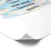 Künstlerisch blaue Streifen Farbe Design fügen ein Poster (Ecke)