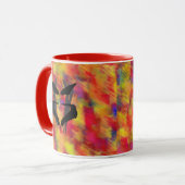 Künstlerisch Blue Psychiatrist Rorschach Blot Tasse (Vorderseite Links)