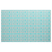Künstlerisch Coral Aquamarin Abstrakt Ikat Geometr Stoff (Fat Quarter (45,7 x 55,9 cm))