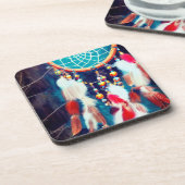 Künstlerisch Dream Catcher Getränkeuntersetzer (Linke Seite)