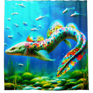 Künstlerisch Eel Duschvorhang