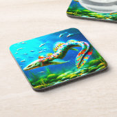 Künstlerisch Eel Getränkeuntersetzer (Linke Seite)