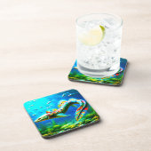 Künstlerisch Eel Getränkeuntersetzer (Rechte Seite)