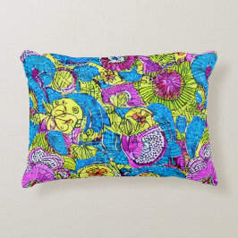 Künstlerisch farbenfroh niedlich glücklich abstrak dekokissen