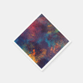 Künstlerisch farbenfrohe Grunge Spots | Serviette (Ecke)