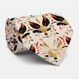 Künstlerisch farbenfrohe Jugendstil-Katalogmuster Krawatte