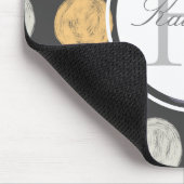 Künstlerisch farbig pastellfarbener Pollenpunkt Mousepad (Ecke)