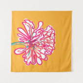 Künstlerisch farbige Blume Wandteppich (Vorderseite (Horizontal))