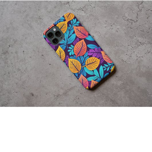 Künstlerisch farbiger Herbst hinterlässt botanisch Case-Mate iPhone Hülle