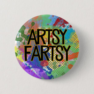 Künstlerisch Fartsy   Knopf für farbenfrohe kreati Button