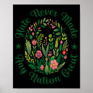Künstlerisch floraldemokratischer Präsident Libera Poster