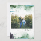 Künstlerisch Frohe Weihnachten Foto (Vorderseite)