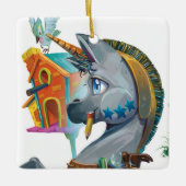 Künstlerisch Gebaut für ein Geburtshaus Keramikornament (Vorderseite)