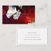 Künstlerisch gebürstete Farbe Visitenkarte (Vorne/Hinten)