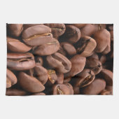 Künstlerisch geröstete Kaffeebohnen Geschirrtuch (Horizontal)