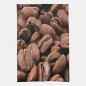 Künstlerisch geröstete Kaffeebohnen Geschirrtuch (Vertikal)