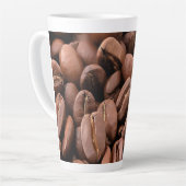 Künstlerisch geröstete Kaffeebohnen Milchtasse (Linke Ecke)