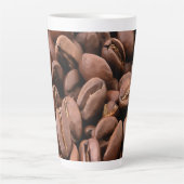 Künstlerisch geröstete Kaffeebohnen Milchtasse (Vorderseite)