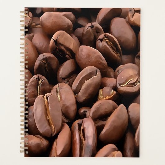 Künstlerisch geröstete Kaffeebohnen Planer (Vorderseite)