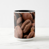 Künstlerisch geröstete Kaffeebohnen Tasse (Zentrum)