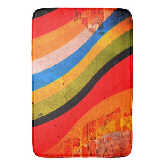 Künstlerisch gestrichen badematte (Vorderseite Vertikal)