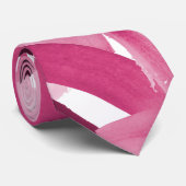 Künstlerisch Girly Pink Burgundy Brushstroke Colla Krawatte (Gerollt)