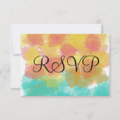 Künstlerisch Gouache UAWG Watercolor RSVP Karte (Vorderseite)
