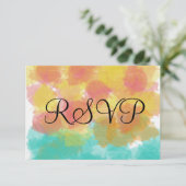 Künstlerisch Gouache UAWG Watercolor RSVP Karte (Stehend Vorderseite)