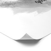 Künstlerisch grau und weiß Aquarell ergänzen ein A Poster (Ecke)