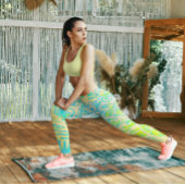 Künstlerisch-grün Leggings