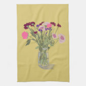 Künstlerisch Happy Colorful Wildblumen +Individuel Geschirrtuch (Vertikal)